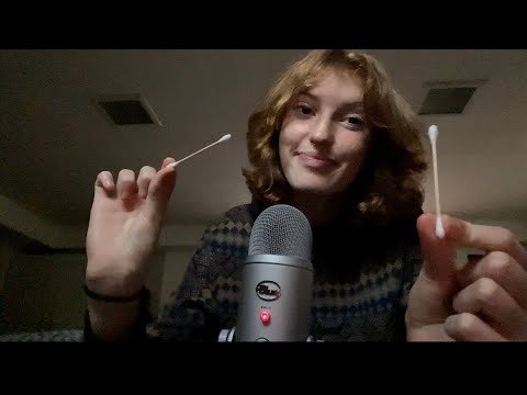 fast q-tip ear cleaning ASMR almost no talking