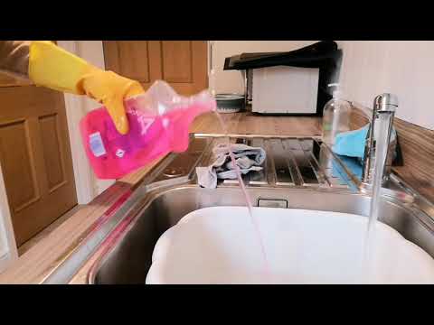 ASMR - Household Cleaning & Tidying the Laundry Room With No Talking