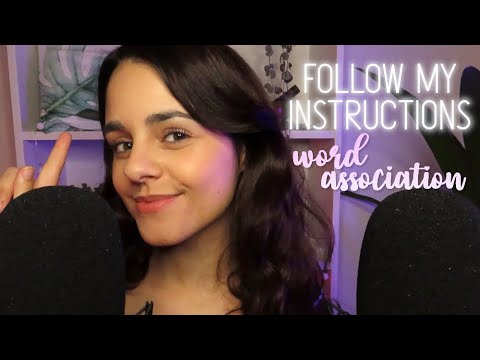ASMR Follow my instructions ✨You can CLOSE your EYES ✨Word Association