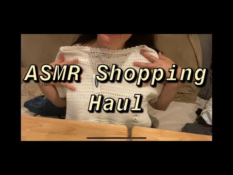 ASMR Random Shopping Haul (with tag sounds)