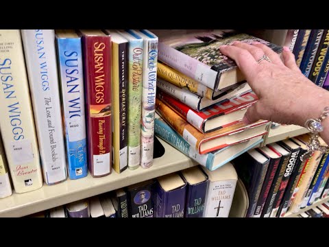 Visit to the Library! (Whispered version) Choosing books! Page turning & dust jacket crinkles~ASMR