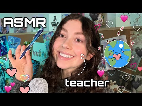 ASMR | Welcome To Geography Class! ( teacher roleplay, whispered-soft spoken )