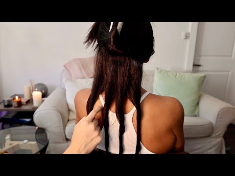 ASMR | Hair Play & Hair Brushing with Heather 💕 (No Talking, Real Person ASMR, twisting, braiding)