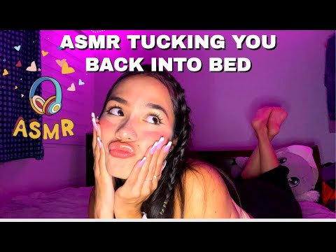 ASMR TUCKING YOU BACK INTO BED P0V AND HELPING YOU SLEEP (En Francais)