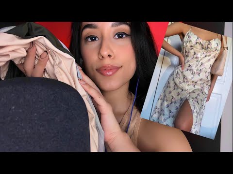 ASMR Clothing Try On (Fabric Scratch with Fake Nails) NEWCHIC Haul