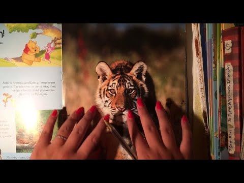 ASMR Tracing & Tapping on Book | Page Turning | Relaxing Whispering