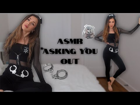 ASMR Shy College Girl Asks You Out | whispered + handcuff sounds
