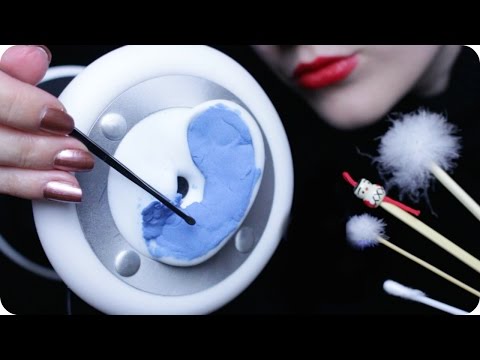 ASMR Ear Cleaning - Japanese Ear Pick, Q-tips, Cotton Pads & Scratching, Tapping Sounds (3Dio)