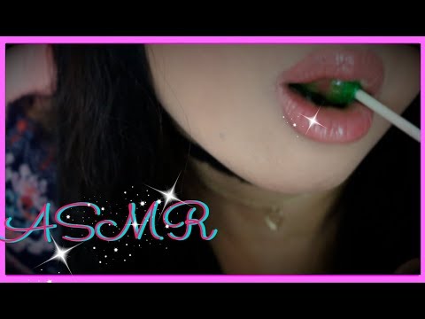 ASMR ♡ INTENSE Juicy Wet MOUTH Sounds Up Close | Eating Sucking | Gum Chewing Blow Pop Lollipop