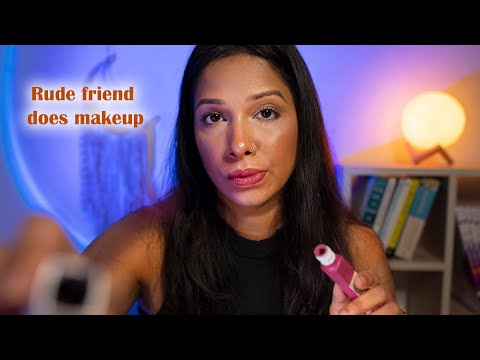 Indian ASMR Roleplay| Rude and mean friend does makeup (Hindi)