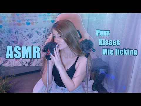 ASMR 👅 Kisses & Ear licking (Under water sounds) 🌊