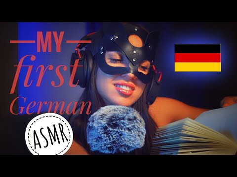 ASMR 🇩🇪Read Whisper in German / Soft French Voice / Sweet Soft Lips