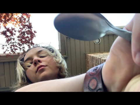 quick ASMR outside (scratching your scalp)