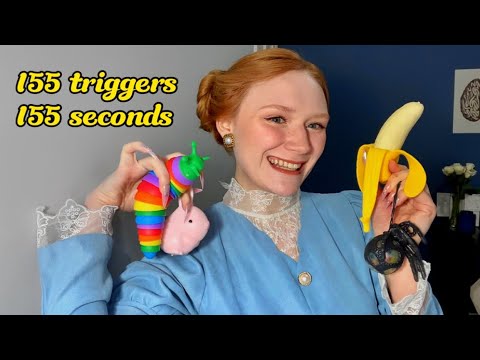 155 triggers in 155 seconds💛ASMR 🐝 (thank you for 1000 subscribers 🥲)