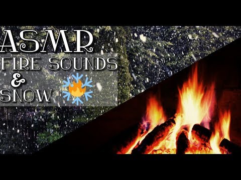 ａｓｍｒ: Ambient Fireplace sounds + Snow ❄️🔥 White Noise For Sleep/Study/Meditation/Relaxation