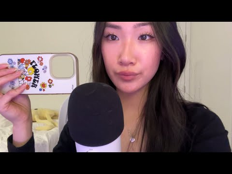 ASMR tapping, scratching, textures, whispering