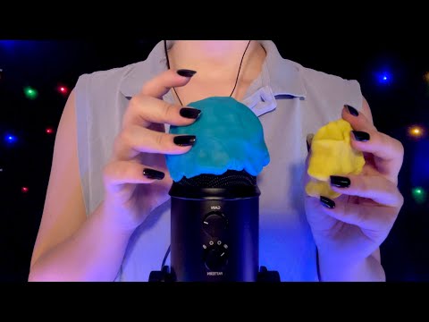 ASMR - Putting Clay on the Microphone (Lid Scratching & Microphone Tapping) [No Talking]