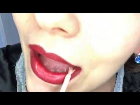 ASMR Kisses/Sensitive Mouth Sounds  Lips glow application