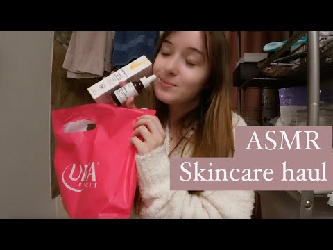 ASMR skincare haul