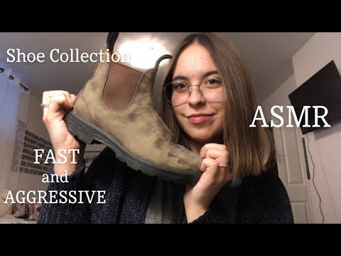 FAST and AGGRESSIVE Shoe Tapping and Scratching ASMR