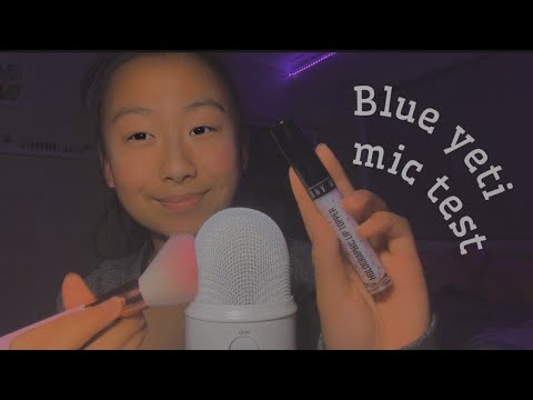 [ASMR] New Mic Test! Basic triggers; Tapping, Mouth sounds - etc