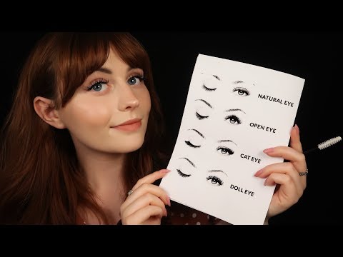 [ASMR] No Music - Beautician Does Your Eyelashes - Close up