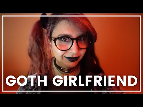 ASMR // Your Ear Eating Goth GF relaxes & soothes you