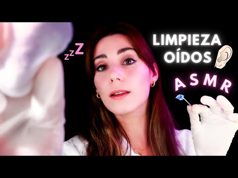 ASMR MÉDICO 👩‍⚕️💤 LIMPIEZA y EXAMEN de OÍDOS (Roleplay en Español)