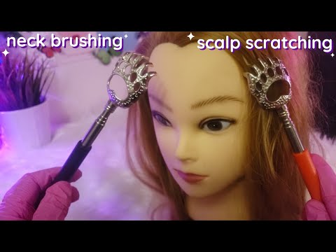 ASMR Scalp Scratching, Spiders Crawling Up Your Back Snakes Slithering Down, Neck Scratching