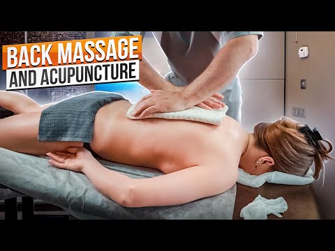 FULL BACK MASSAGE WITH ACUPUNCTURE AND CHIROPRACTIC BY FITNESS MODELS