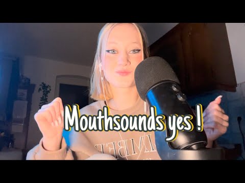 ASMR | Tingly Mouthsounds 💋 [Close-Up Whispering, Tongue Clicking, Microphone Scratching]