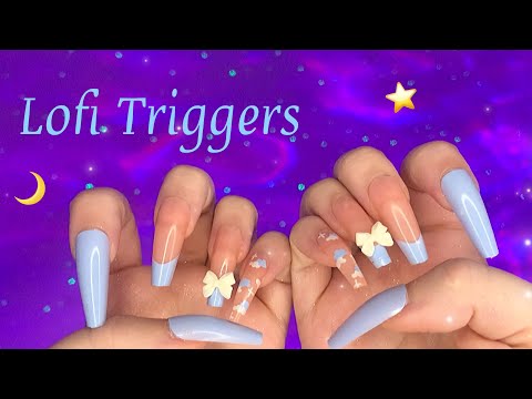 ASMR Lofi Triggers | Tapping, Scratching, Lid Sounds, Tracing & More!