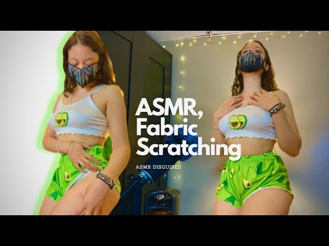 ASMR💚Relaxing water glass sounds, with skin and fabric scratches 😌
