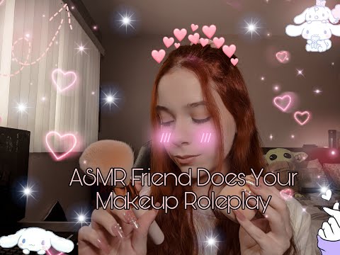 ASMR~ FRIEND DOES YOUR MAKEUP ROLEPLAY (SPANISH)