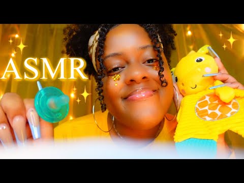 ASMR 😁✨I'm Your Babysitter & It's Time for Bed 😴🍼✨ (weird but TINGLY 💛✨)
