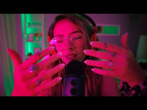 ASMR mouth sounds, nail tapping & hands sounds (no talking)