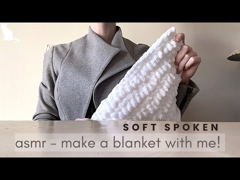 ASMR - quietly crocheting, rambling, fabric sounds, soft spoken