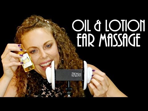 Deeply Relaxing ASMR Oil and Lotion 3Dio Ear Massage Time with Corrina Rachel