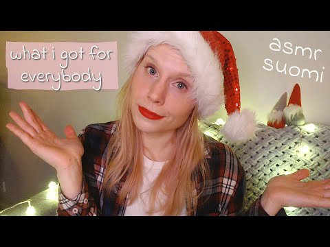 what i bought everyone for christmas || ASMR SUOMI