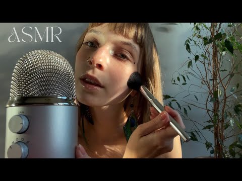 ASMR afternoon chill 🌞 (brushing on me, kisses, hair playing, whispering)