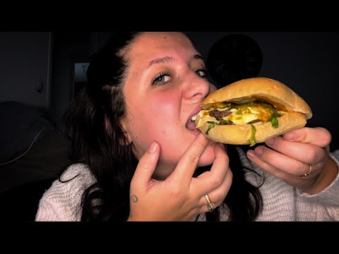 ASMR- Repas blabla hamburger maison (+recette) 🍔