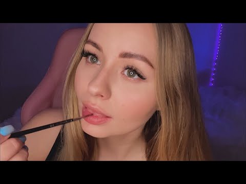 ASMR spit painting with mouth sounds