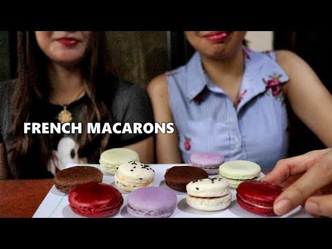 French Macarons Mukbang Eating SHow