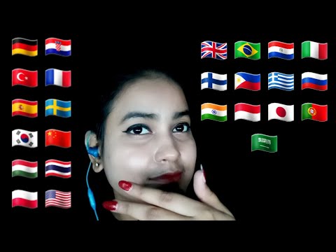 ASMR How To Say "Trigger Sounds" In Different Languages With My Fast Mouth Sounds