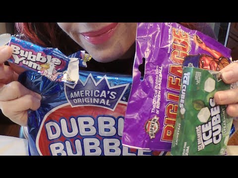 ASMR Gum Shop Role Play.  Juicy Gum Chewing.