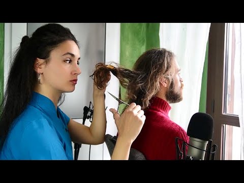 Taglio capelli sul cliente | ASMR ITA | Real person haircut 💇‍♂️ soft spoken