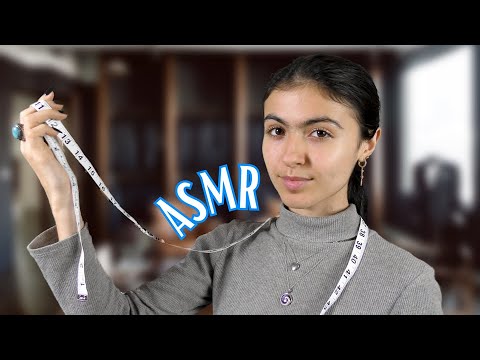 ASMR || a relaxing suit fitting & measurement