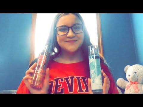 Asmr | Perfume bottle tapping and scratching(Repeating words, Rambling, glass tapping)