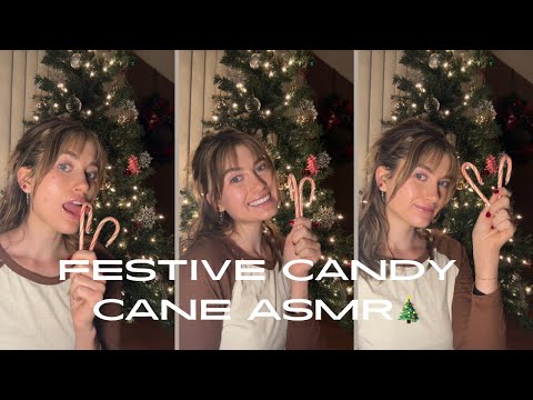 Sweet and festive candy cane ASMR!!