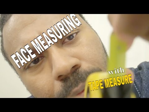 ASMR Face Measuring Role Play | Taking Measurements for FACE MASK | Tape Measure & Pen Writing